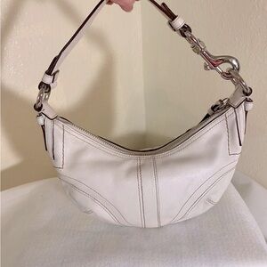 Coach Mini Hobo purse white